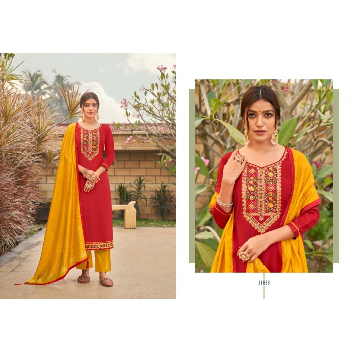 Panch Ratna Ruhani Heavy Parampara Silk Dress Materials